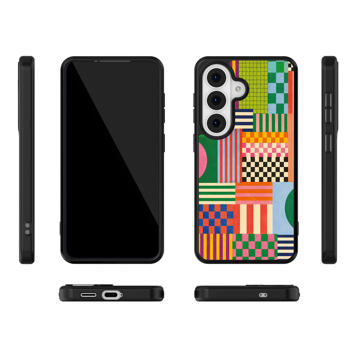 Carnival Quilt Samsung Galaxy S26 Plus case – multi-angle view