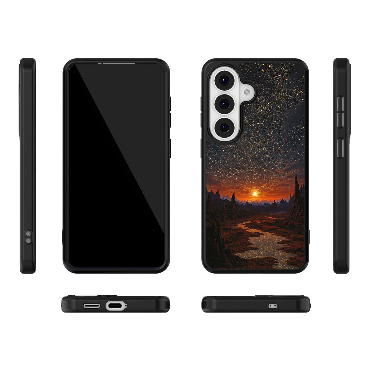 Desert Dusk Samsung Galaxy S26 case – multi-angle view