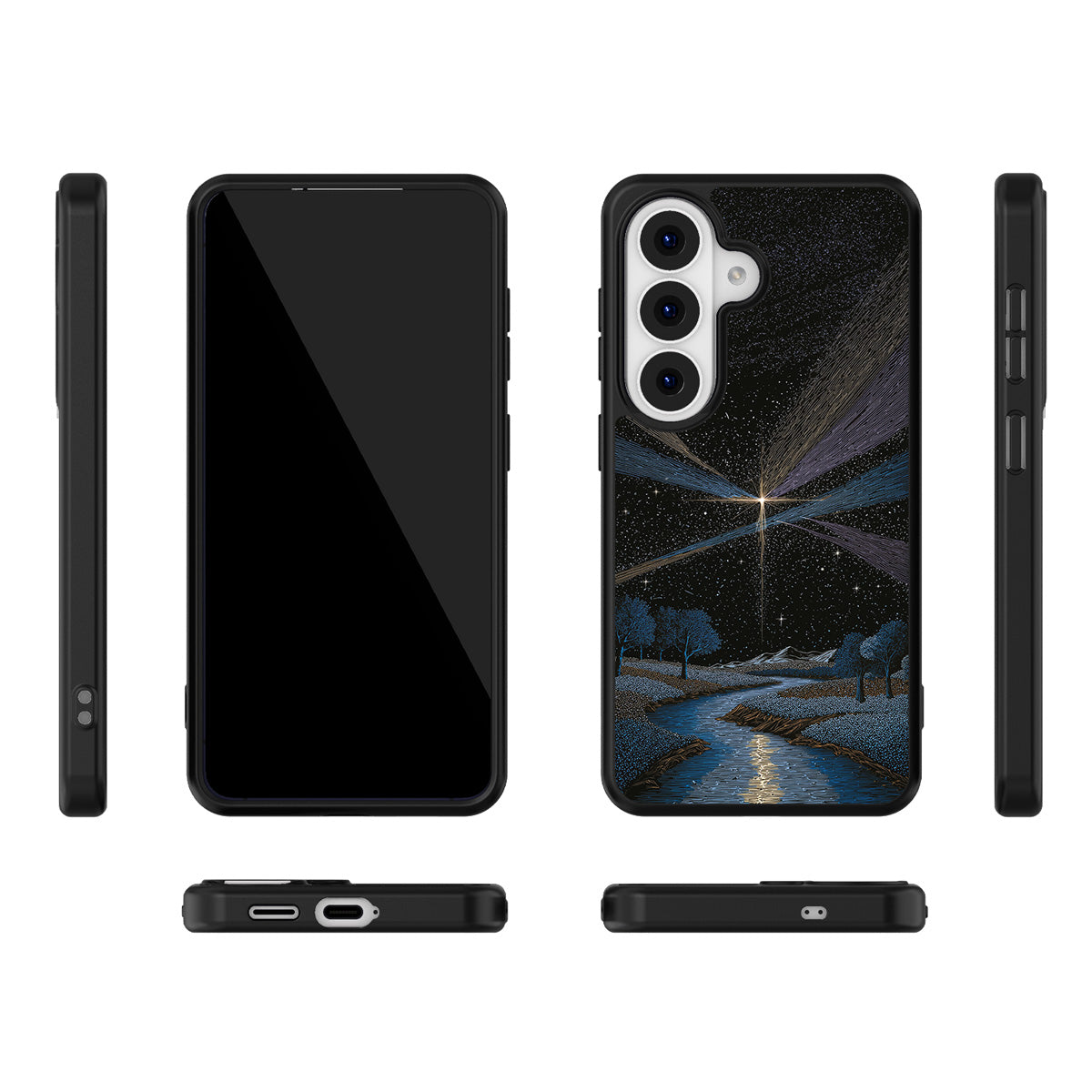 Falling Star Samsung Galaxy S26 case – multi-angle view