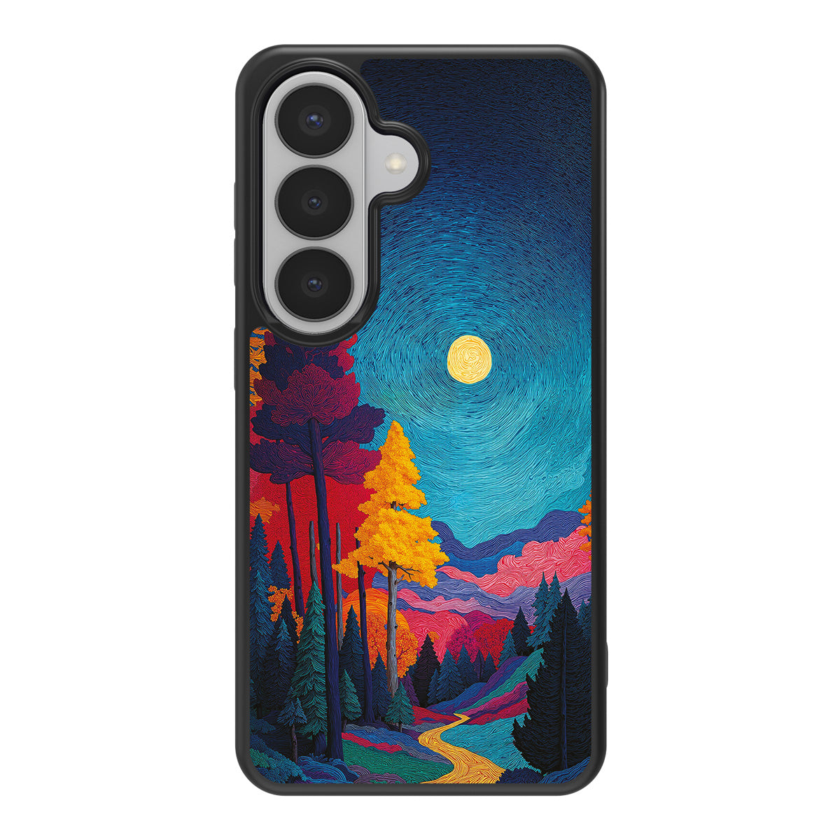Folk Valley design back view – Samsung Galaxy S26 Plus case