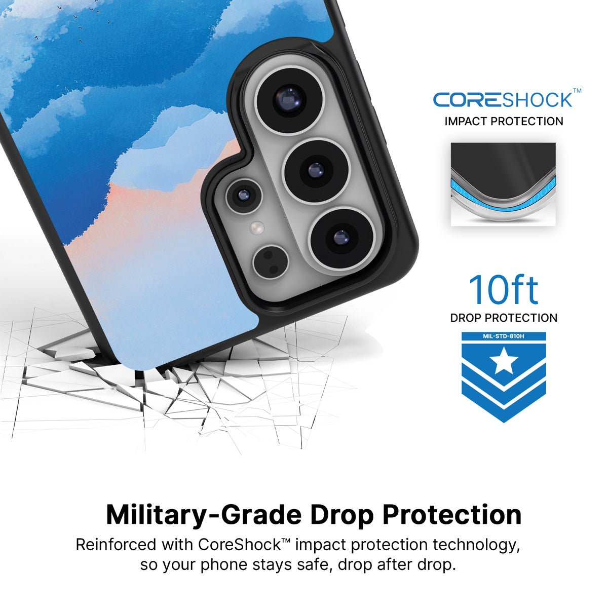 Globe Trotter Samsung Galaxy S26 Ultra case with 10ft military-grade drop protection