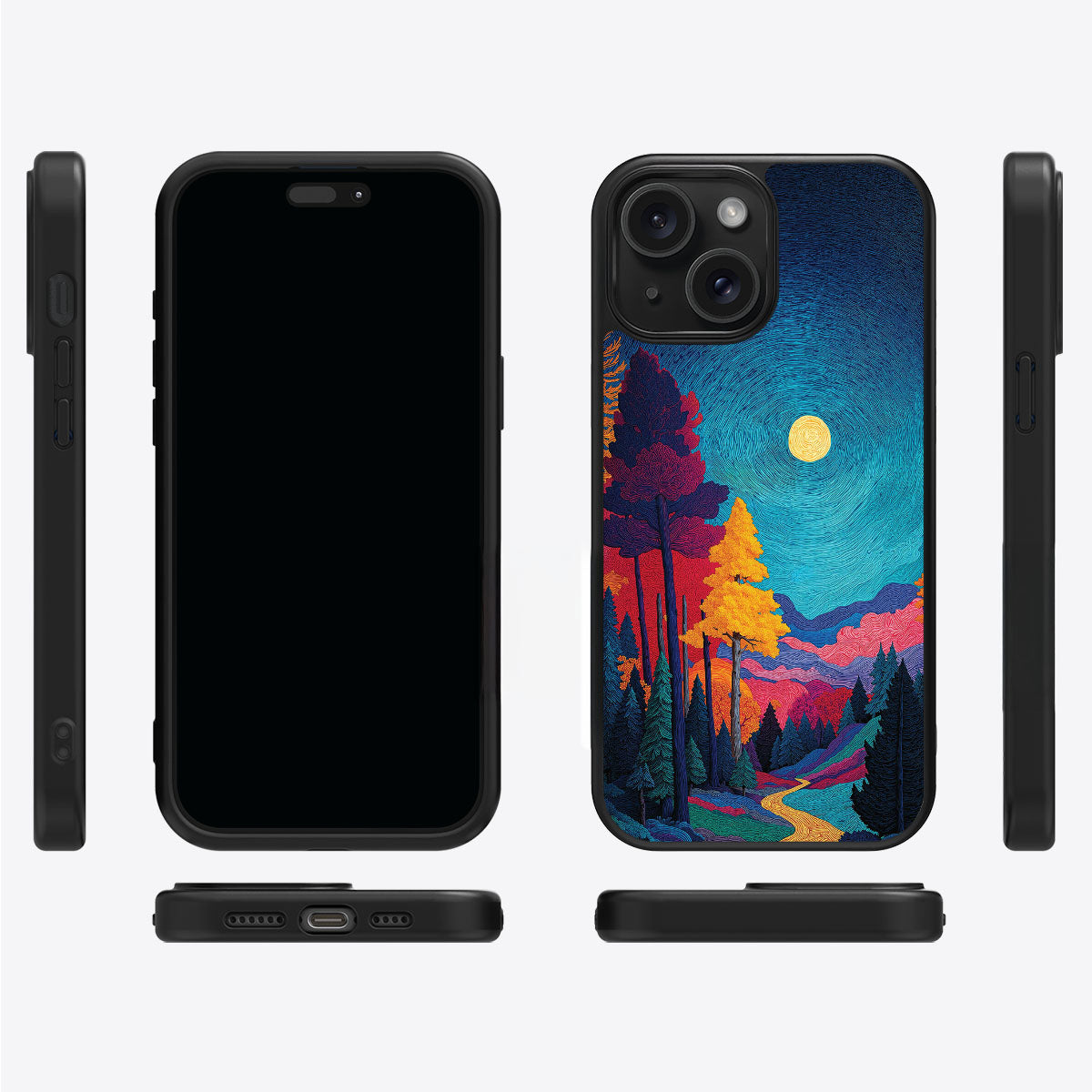 Boho Nature Designer iPhone 13 Case – Folk Valley | MagSafe
