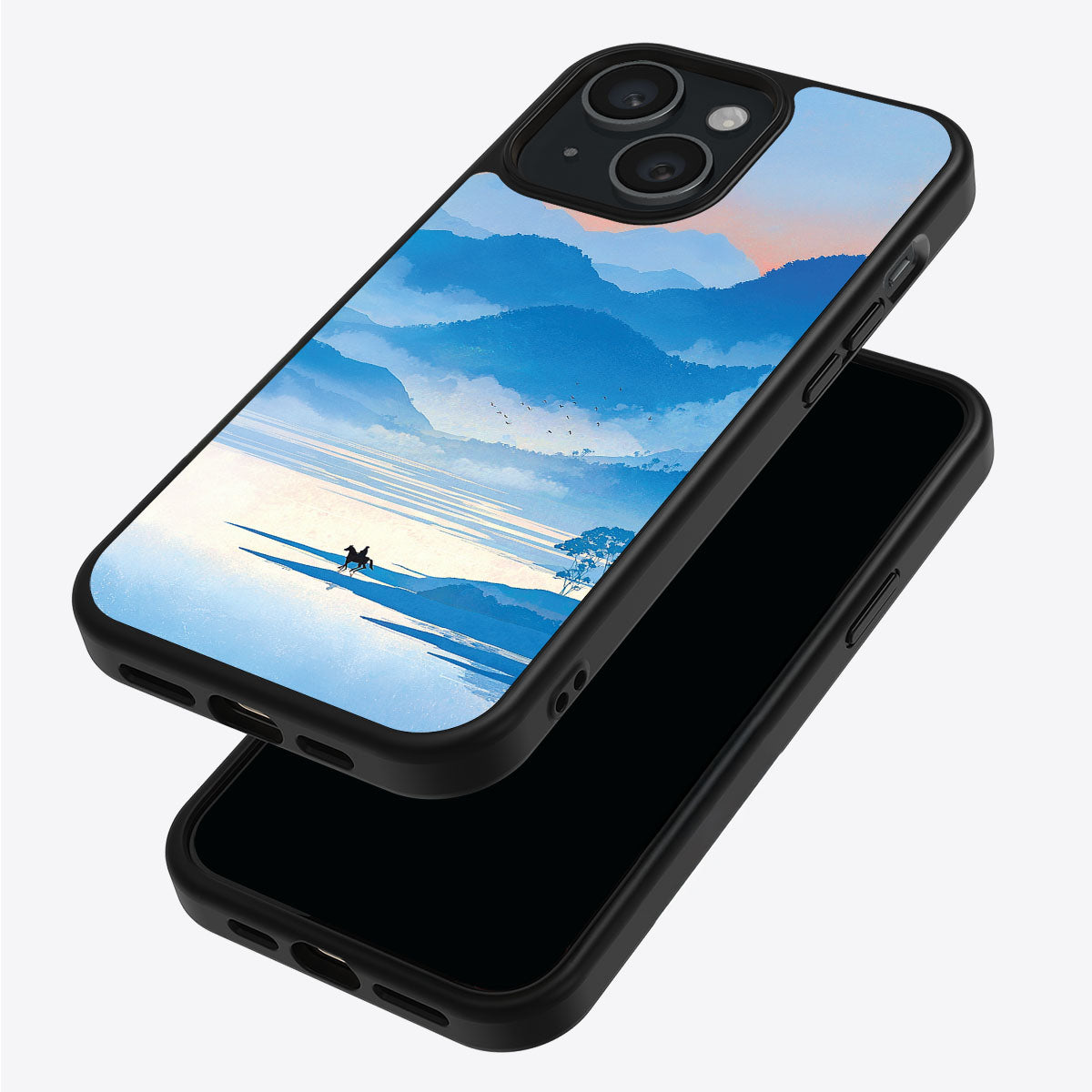 Globe Trotter iPhone 13 case – back and side view