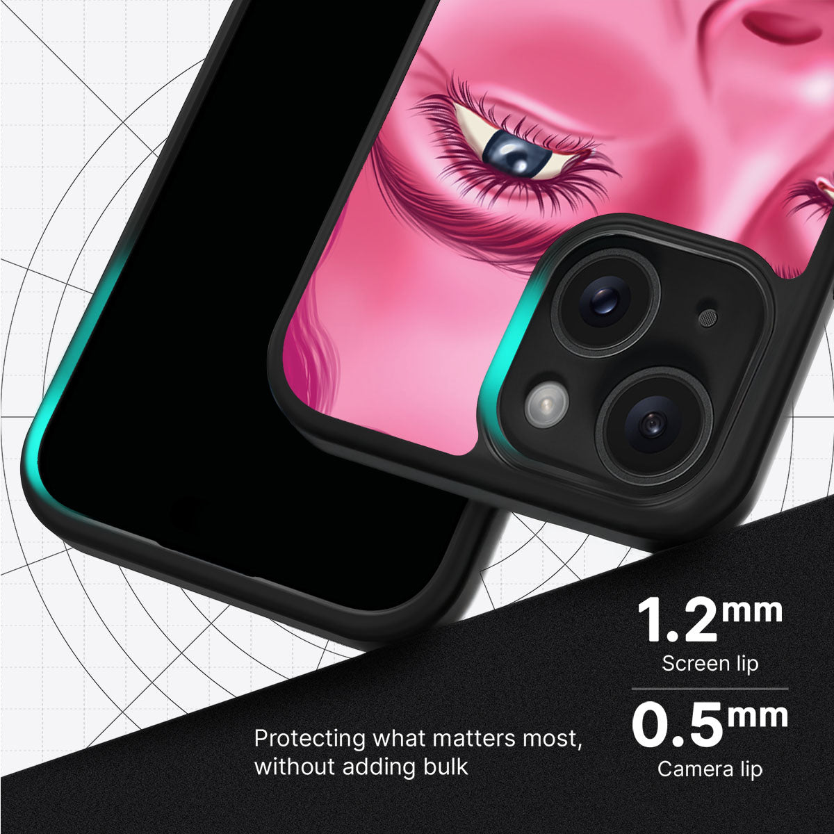 Pink Rage - iPhone 13 Case #case type_core (magsafe), #case type_core (non magsafe)