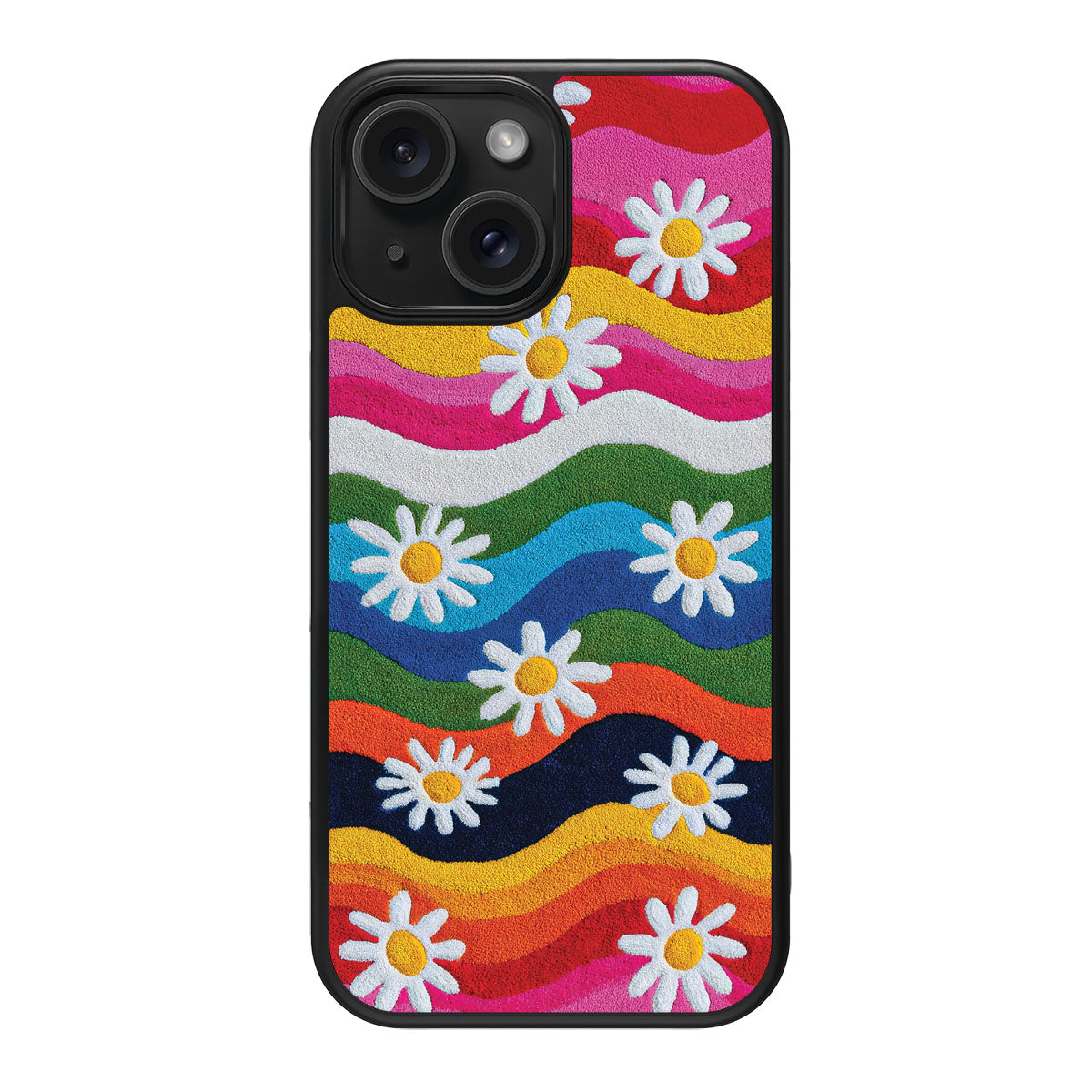 Floral Designer iPhone 13 Case – Rainbow Daisy | MagSafe