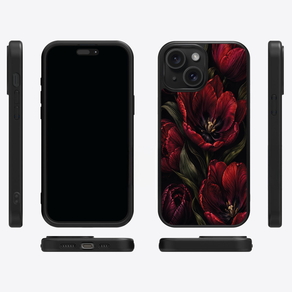 Scarlet Hour iPhone 13 case cover – multi-angle view