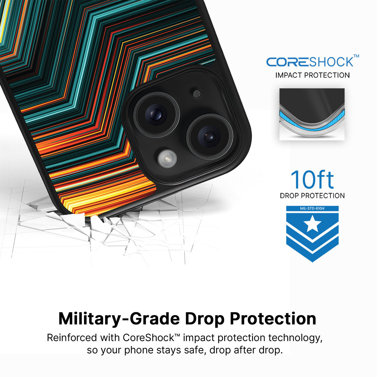 Techno Waves - iPhone 13 Case #case type_core (magsafe), #case type_core (non magsafe)