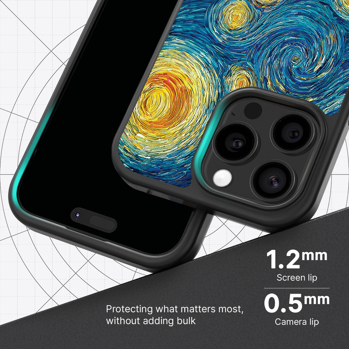 Astral Waves slim iPhone 13 Pro phone case