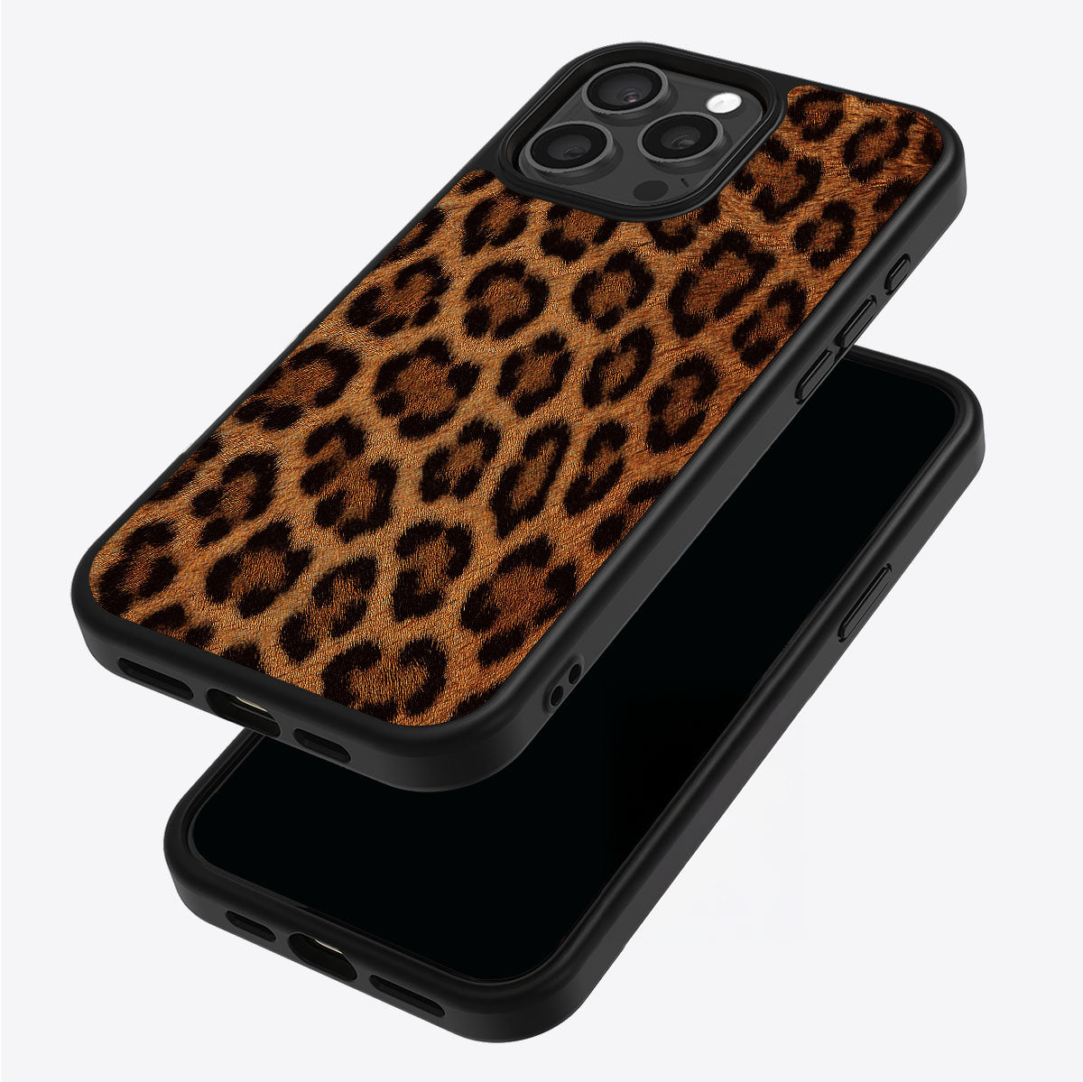 Classic Leopard iPhone 13 Pro case – back and side view