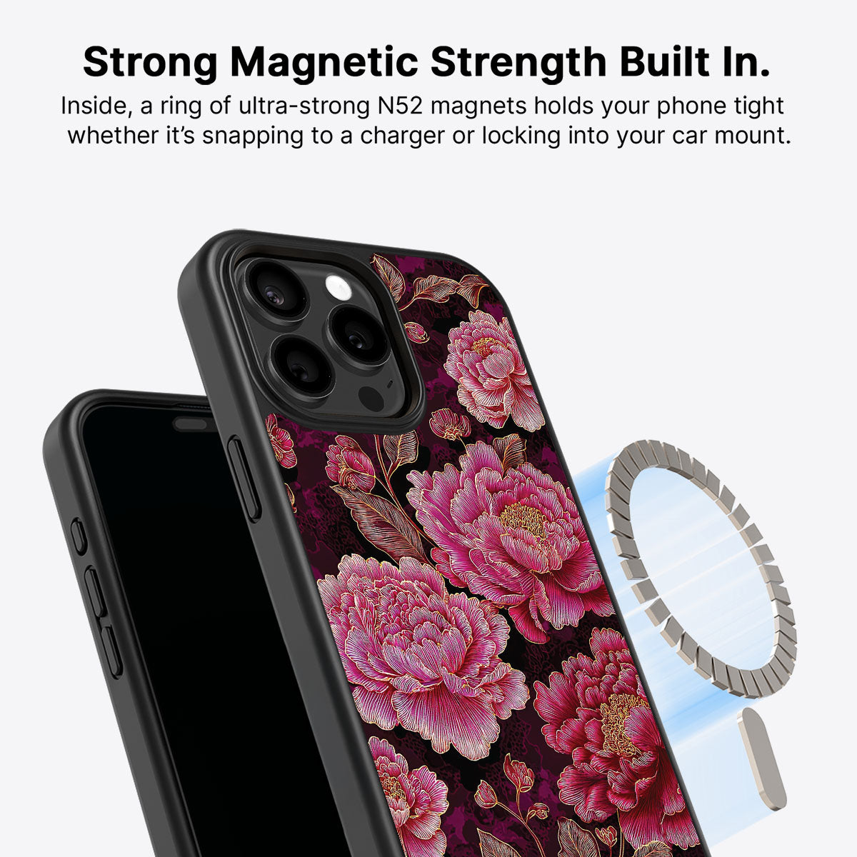 iPhone 13 Pro MagSafe case – Floral Opulence design