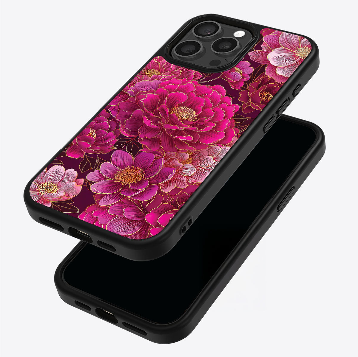 Pink Reverie iPhone 13 Pro case – back and side view