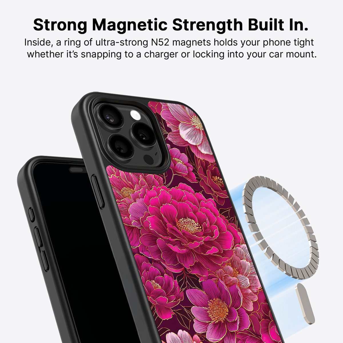 iPhone 13 Pro MagSafe case – Pink Reverie design