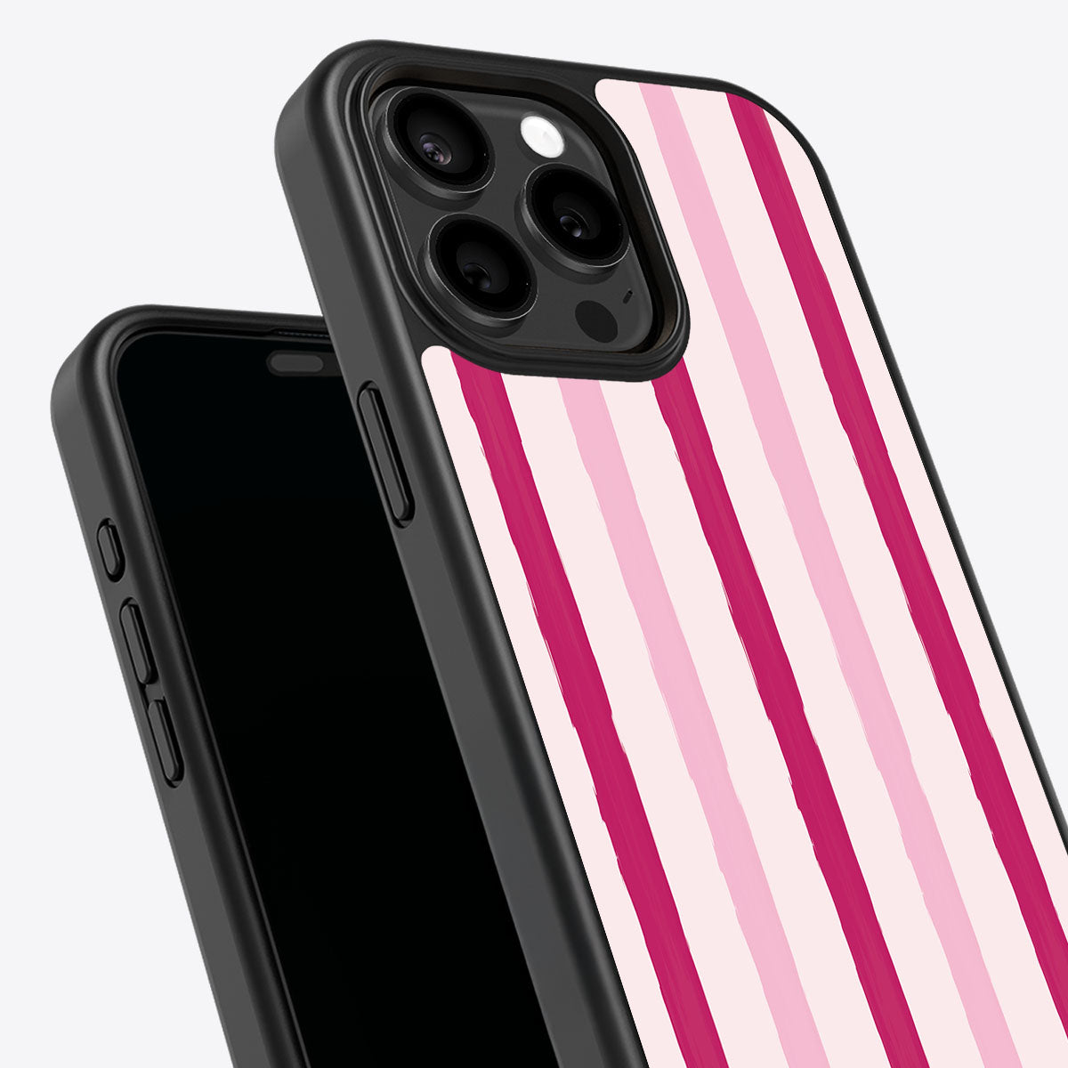 Pink Watercolor Stripes - iPhone 13 Pro Case #case type_core (non magsafe)