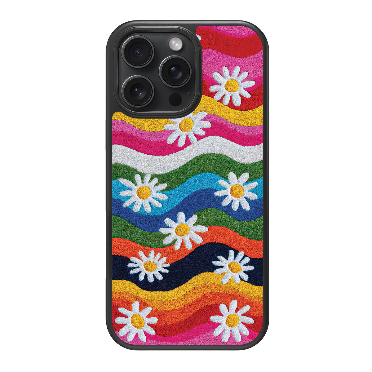 Floral Designer iPhone 13 Pro Case – Rainbow Daisy | MagSafe