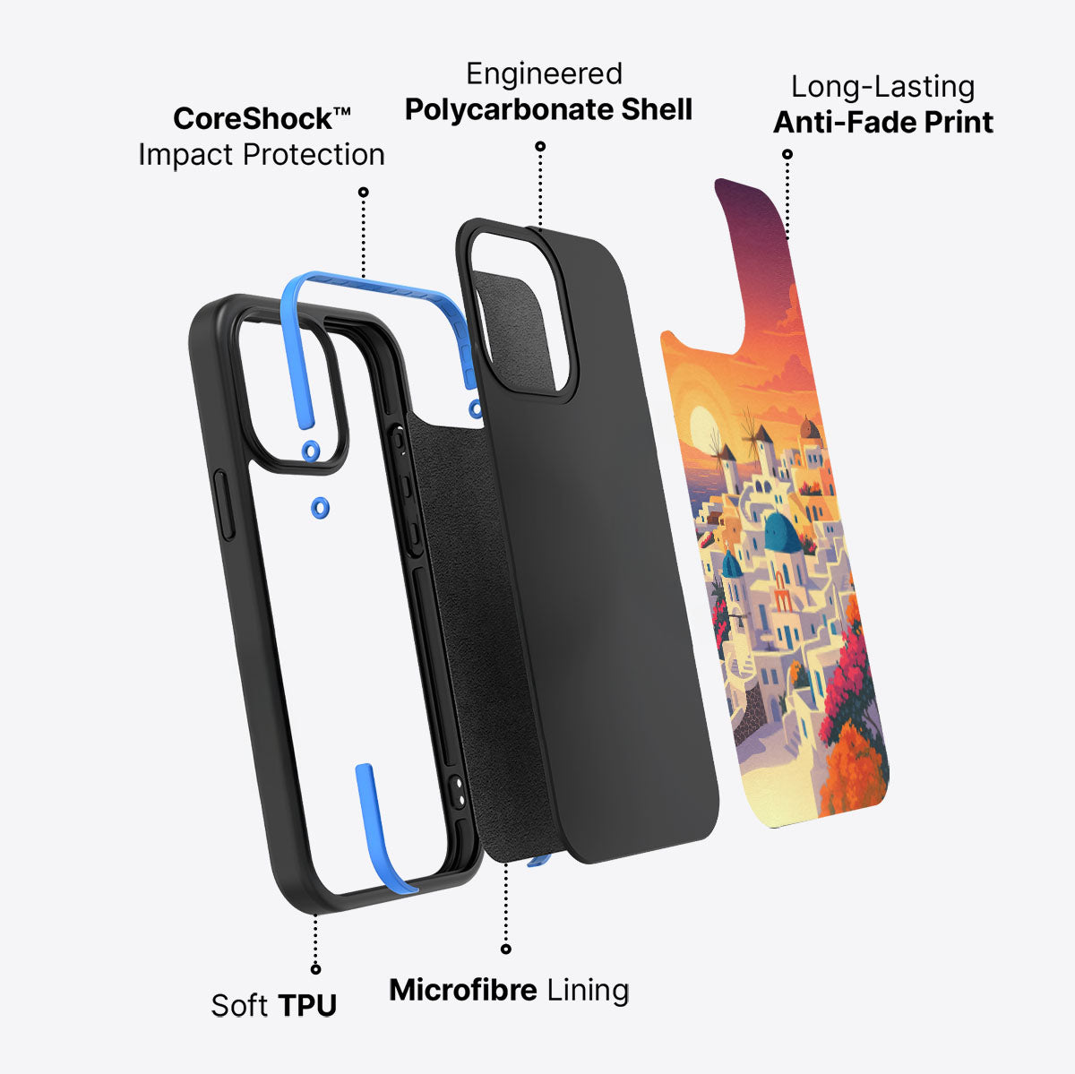 Santorini - iPhone 13 Pro Case #case type_core (non magsafe)