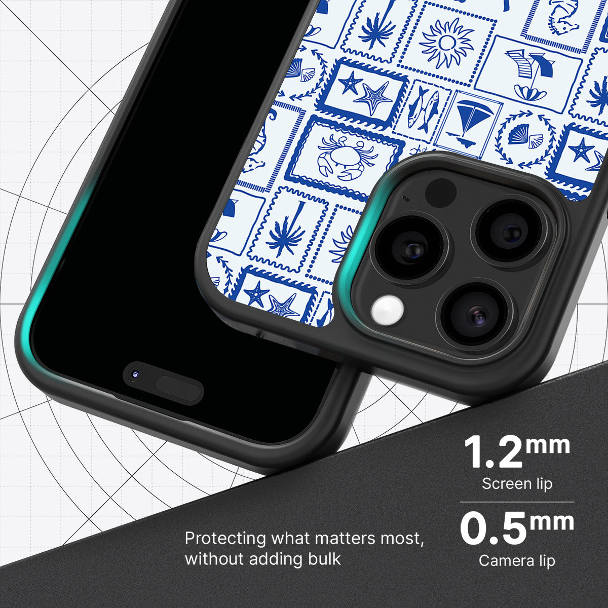 Seaside Sketches - iPhone 13 Pro Case #case type_core (magsafe), #case type_core (non magsafe)