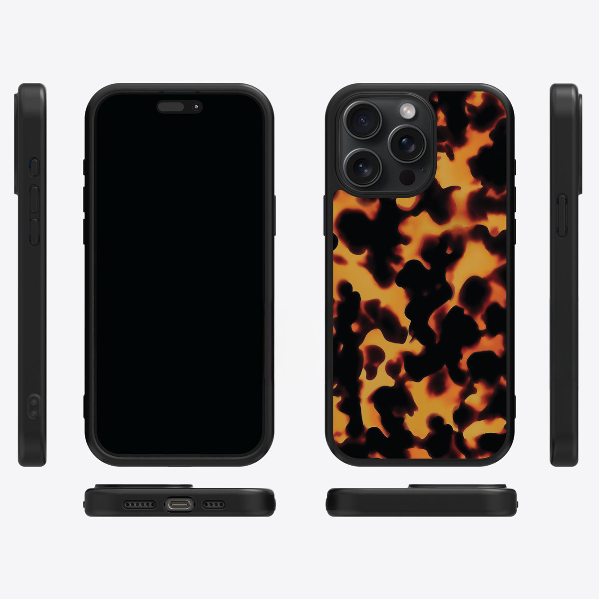 Animal Print Designer iPhone 13 Pro Case – Tortoise Shell | MagSafe