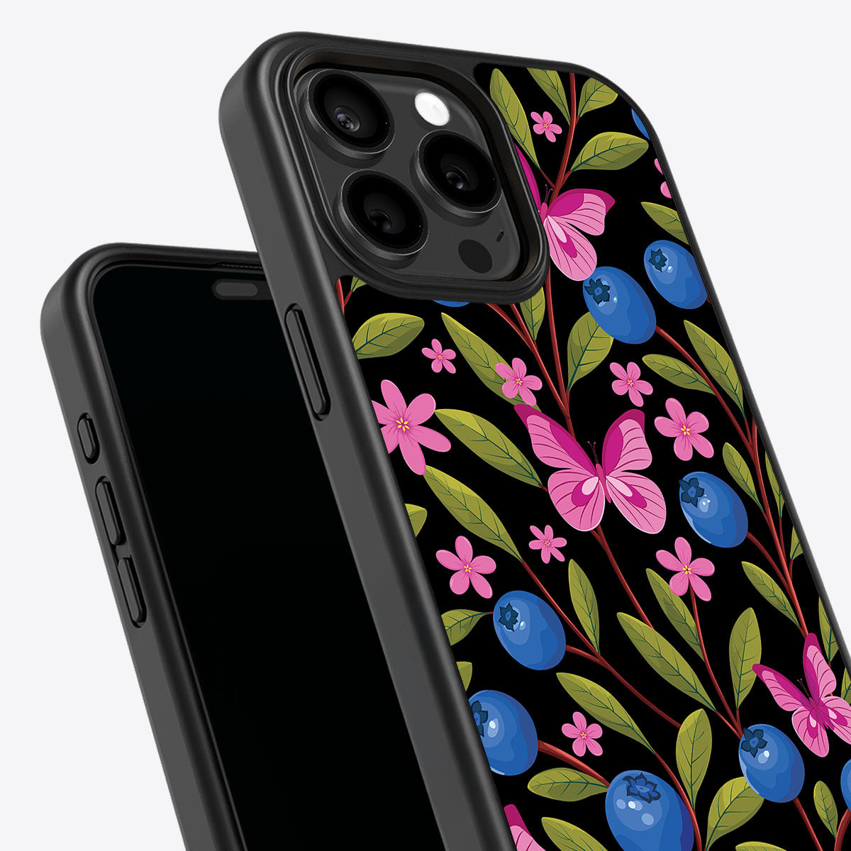 Blueberry Butterflies - iPhone 13 Pro Max Case #case type_core (non magsafe)