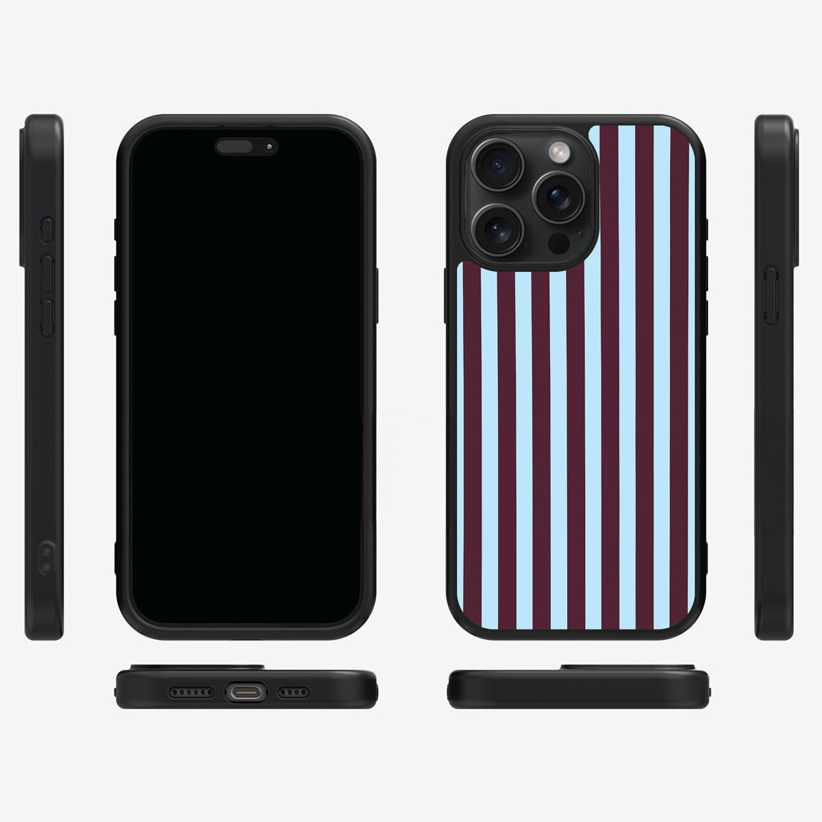 Cabernet Column iPhone 13 Pro Max case cover – multi-angle view