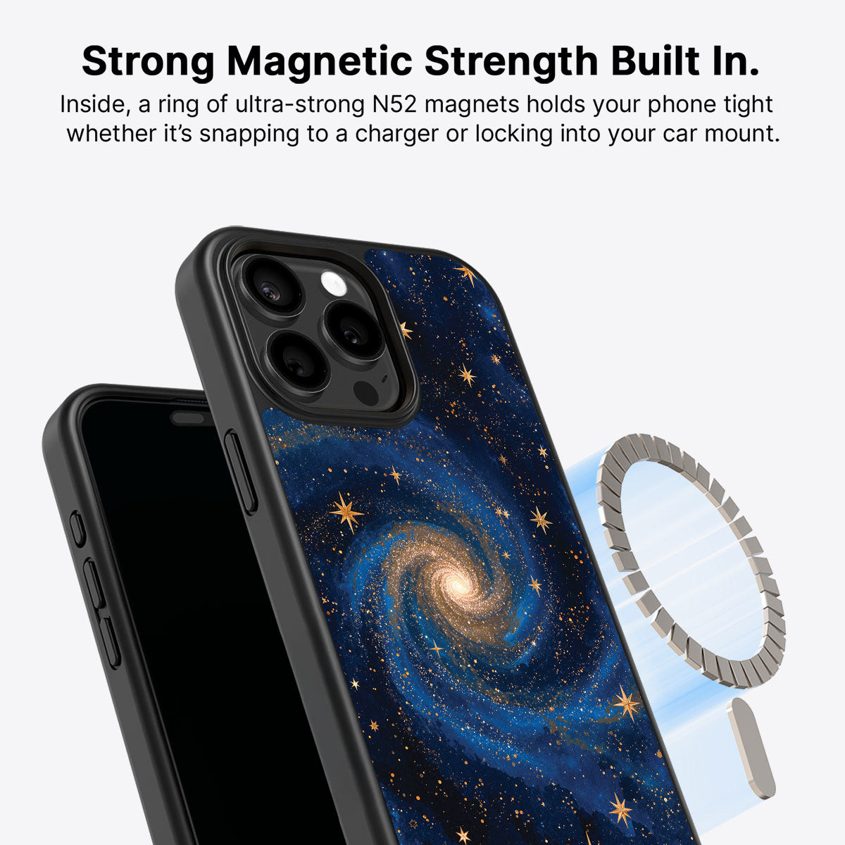 Galaxy Designer iPhone 13 Pro Max Case – Cosmic Tide | MagSafe