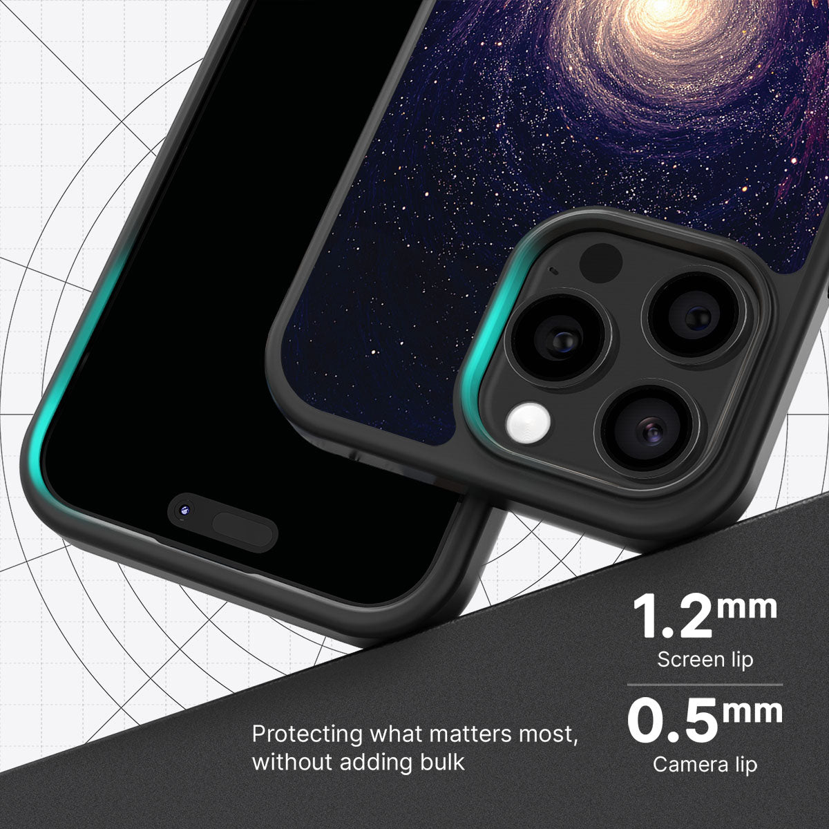 Cosmic Vortex slim iPhone 13 Pro Max phone case