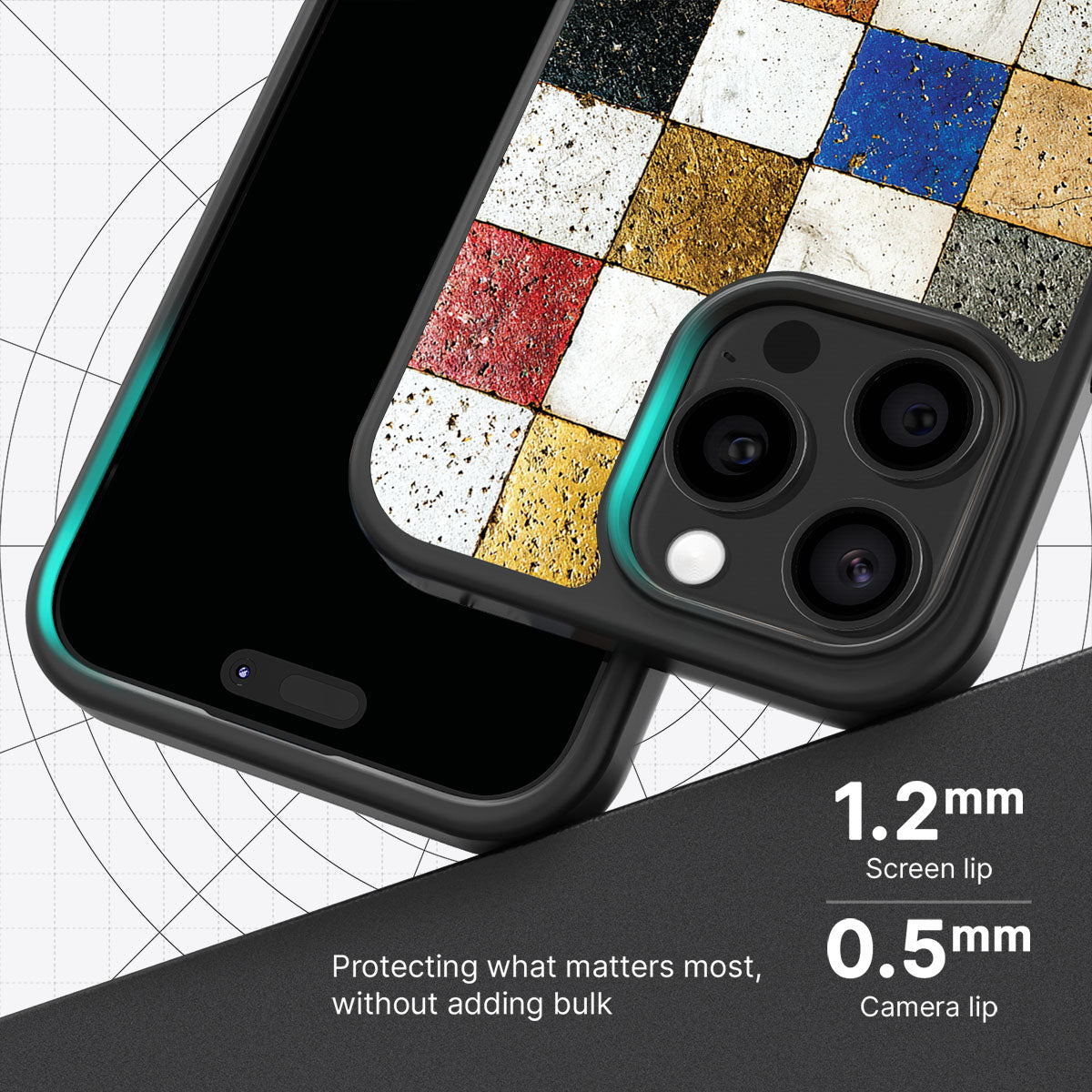 Heritage Mosaic slim iPhone 13 Pro Max phone case