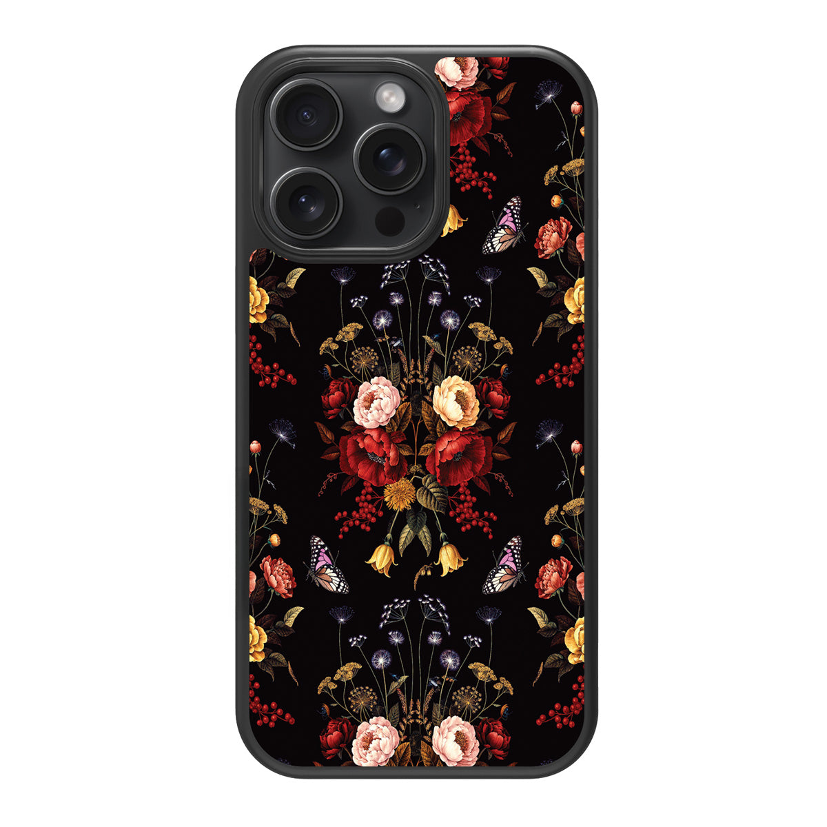 Kelmscott Bloom design back view – iPhone 13 Pro Max case