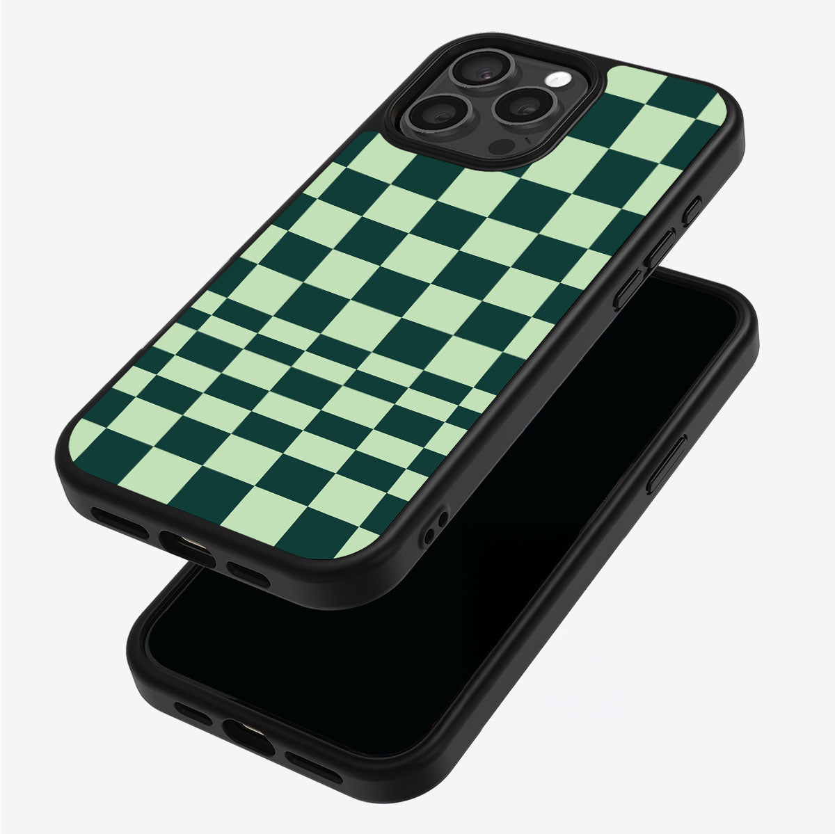 Mint Matrix iPhone 13 Pro Max case – back and side view