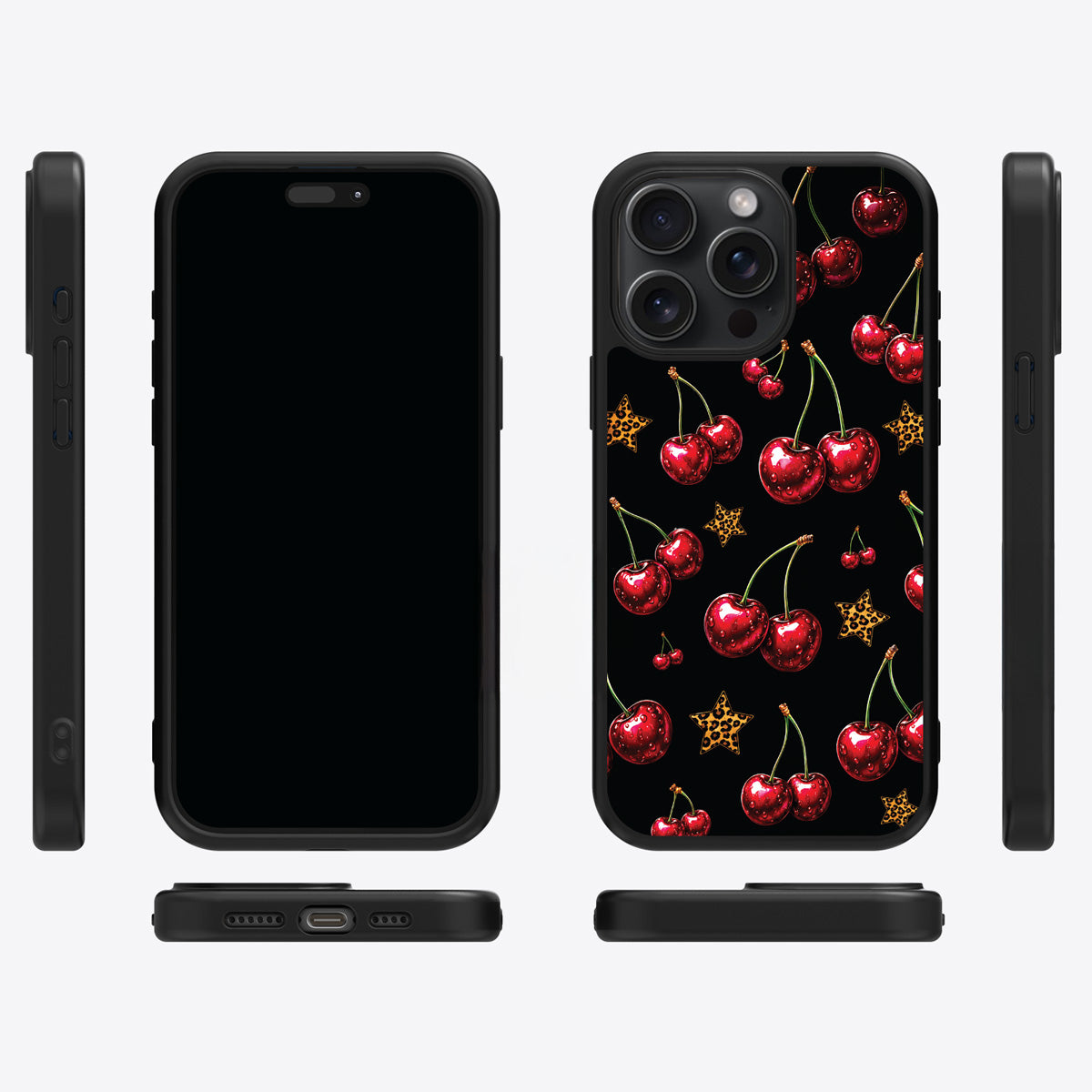 Rebel Cherry iPhone 13 Pro Max case cover – multi-angle view
