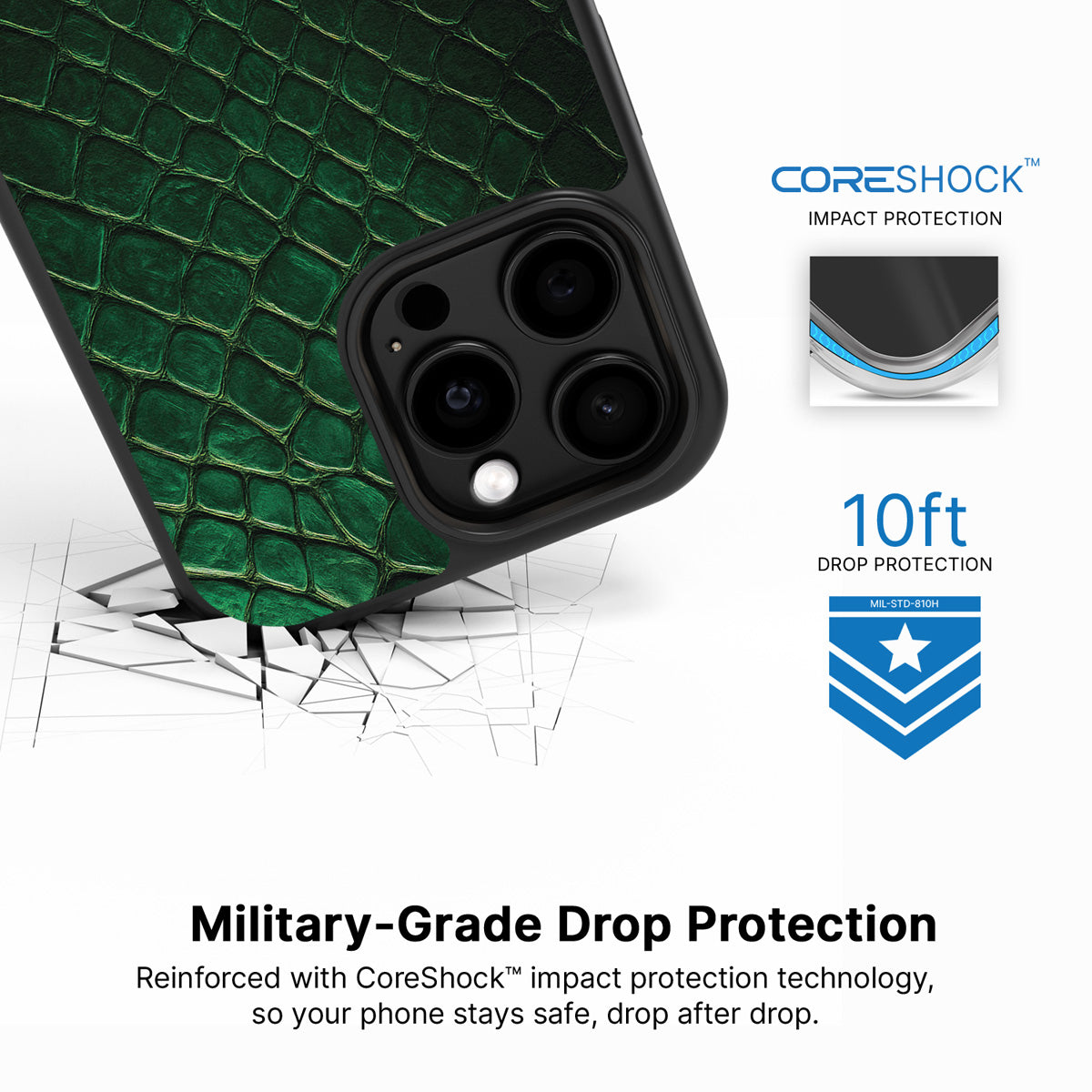 Green Designer iPhone 13 Pro Max Case – Slytherin Senses | MagSafe