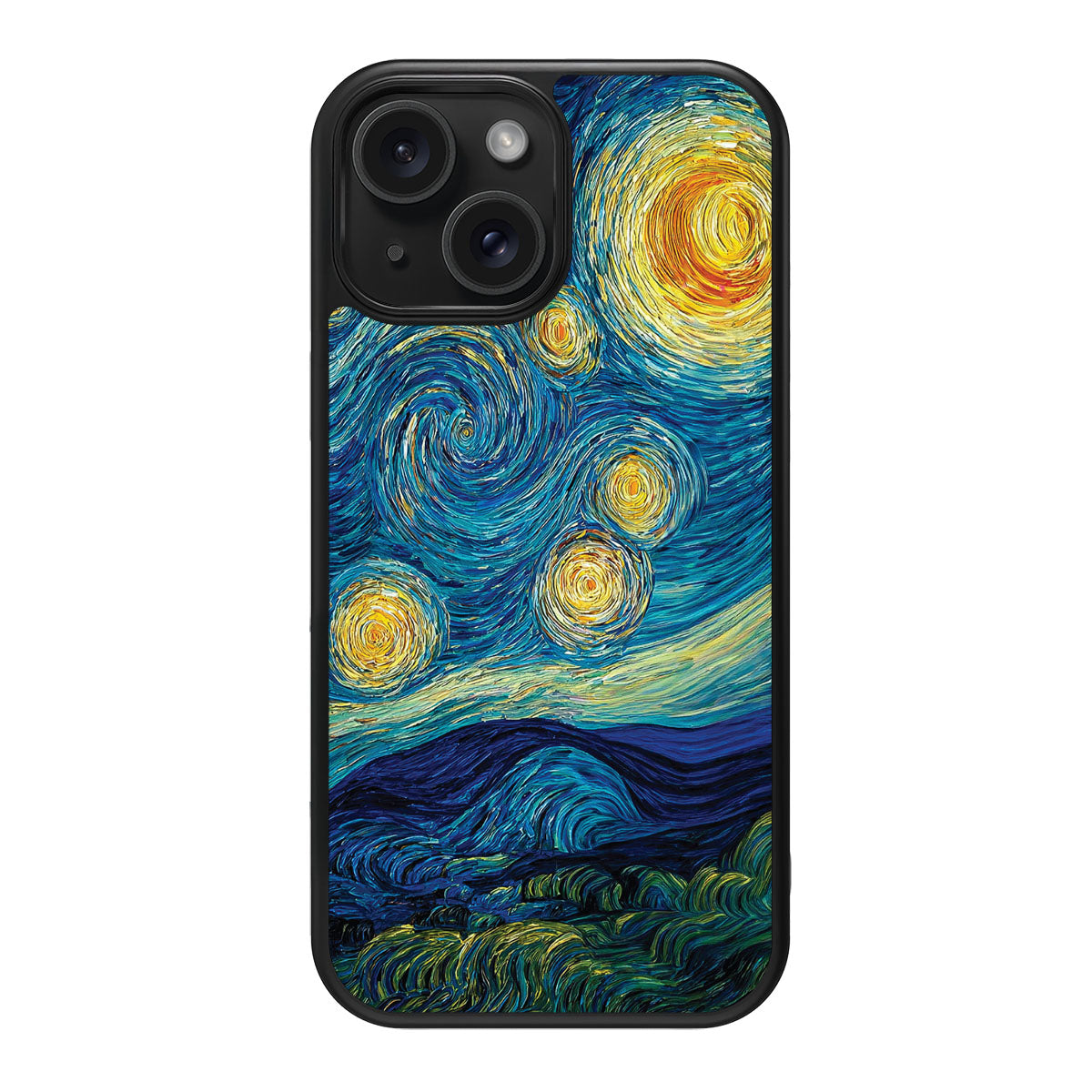 Astral Waves design back view – iPhone 14 case