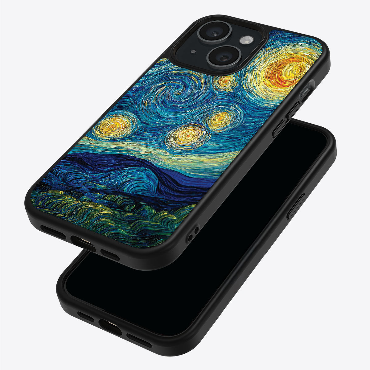 Astral Waves iPhone 14 case – back and side view