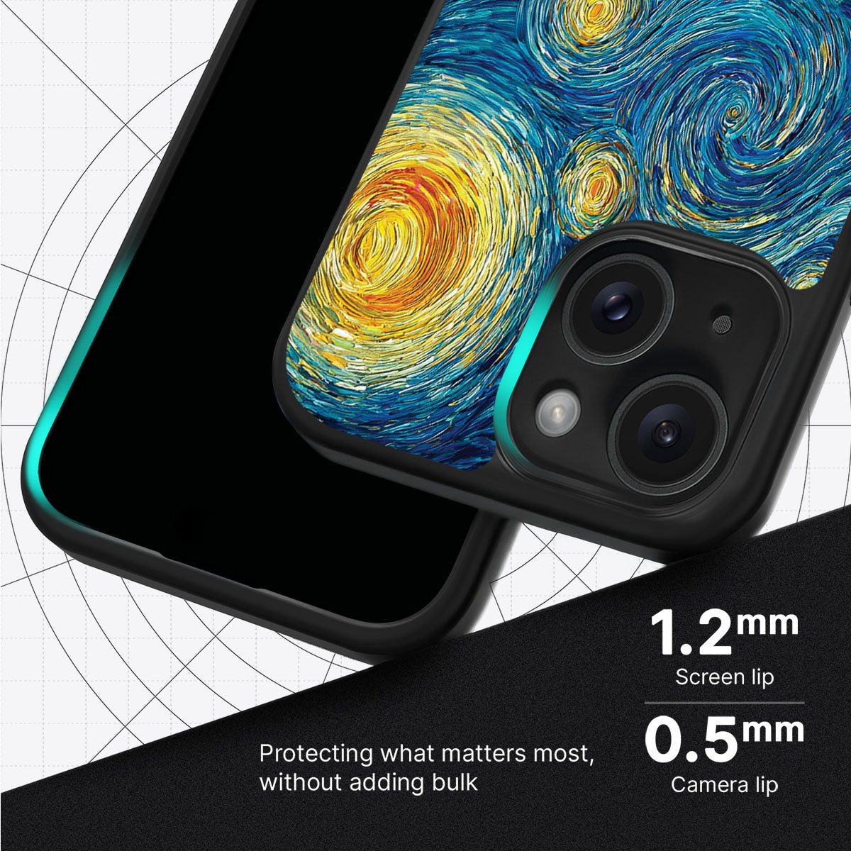 Astral Waves slim iPhone 14 phone case