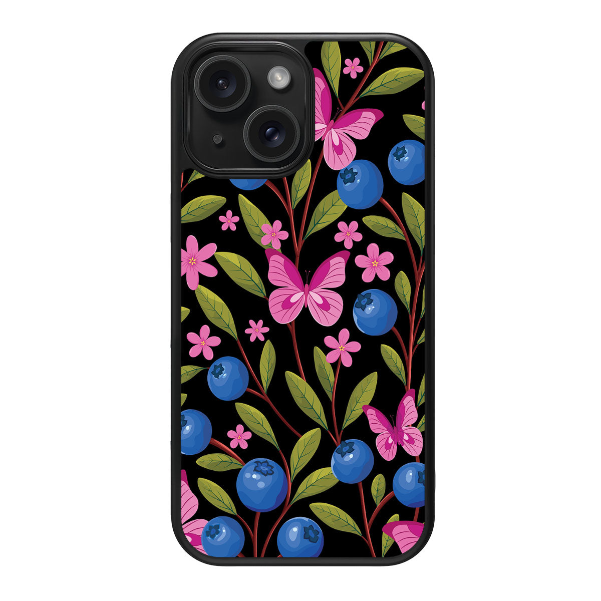 Blueberry Butterflies - iPhone 14 Case #case type_core (magsafe), #case type_core (non magsafe)