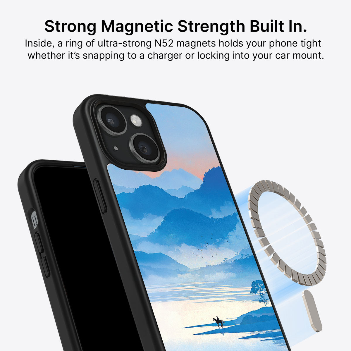 iPhone 14 MagSafe case – Globe Trotter design