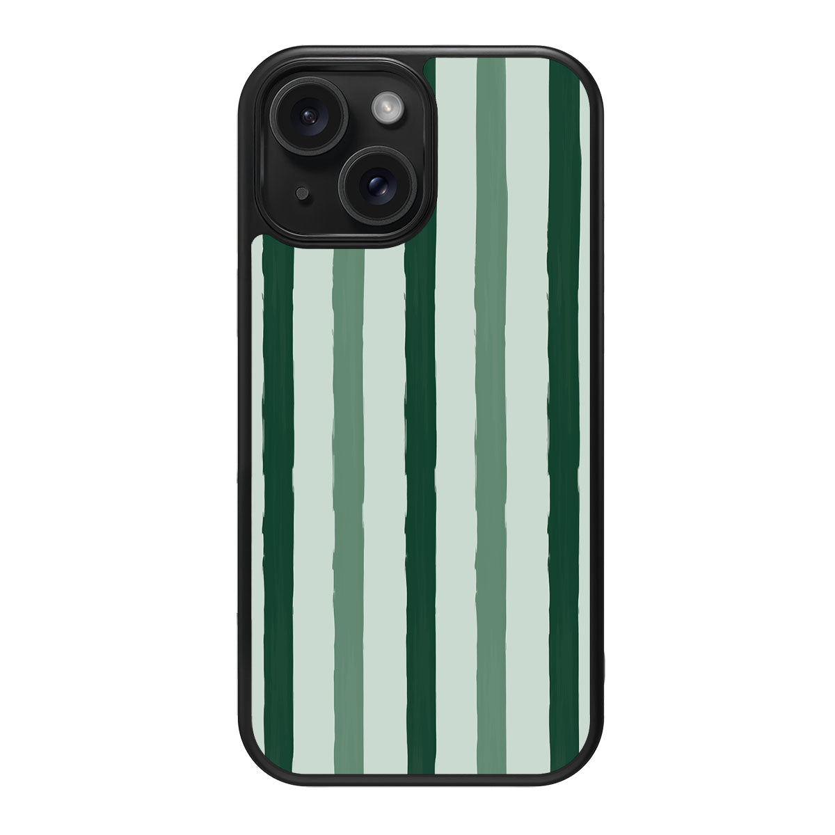 Green Watercolor Stripes - iPhone 14 Case #case type_core (magsafe), #case type_core (non magsafe)