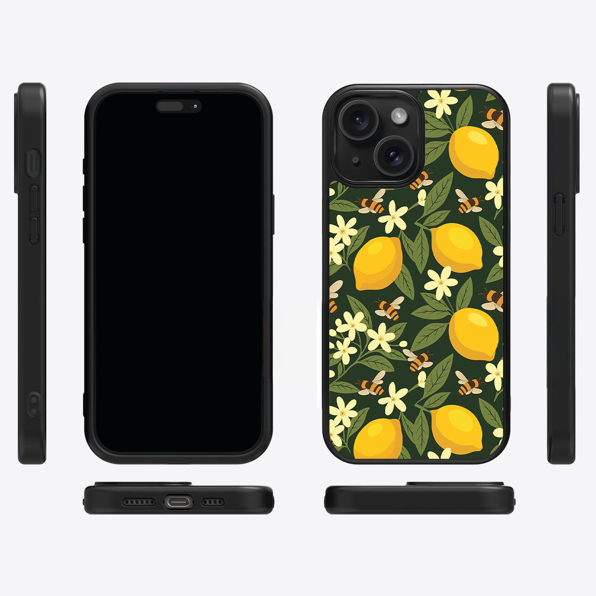 Lemon and Bees - iPhone 14 Case #case type_core (magsafe), #case type_core (non magsafe)