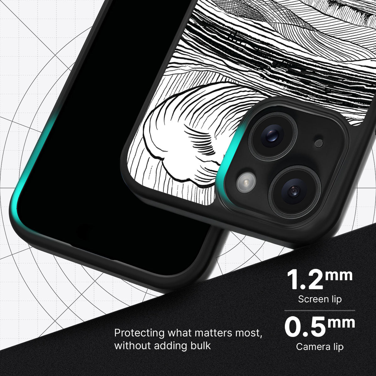 Linear Landscape - iPhone 14 Case #case type_core (magsafe), #case type_core (non magsafe)