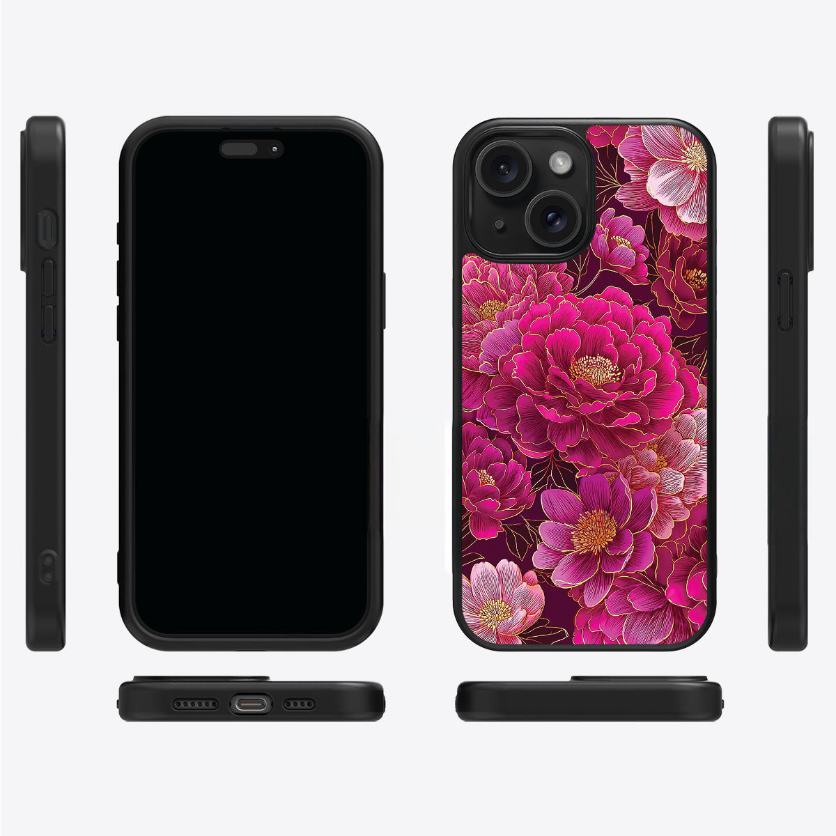 Pink Reverie iPhone 14 case cover – multi-angle view