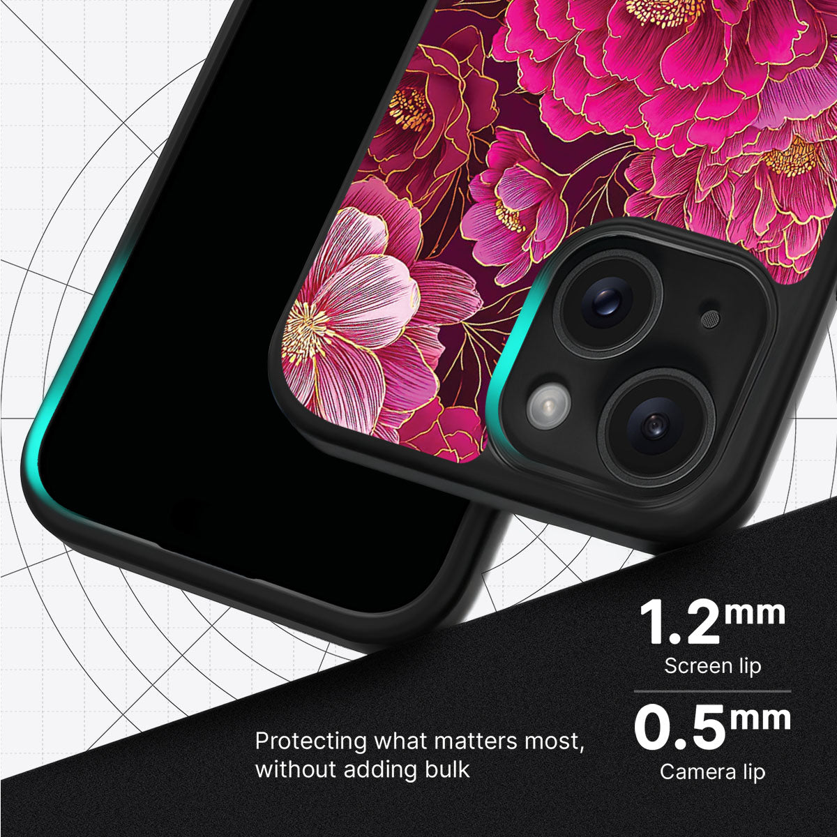 Pink Reverie slim iPhone 14 phone case
