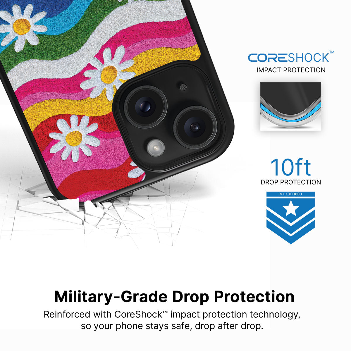 Rainbow Daisy - iPhone 14 Case