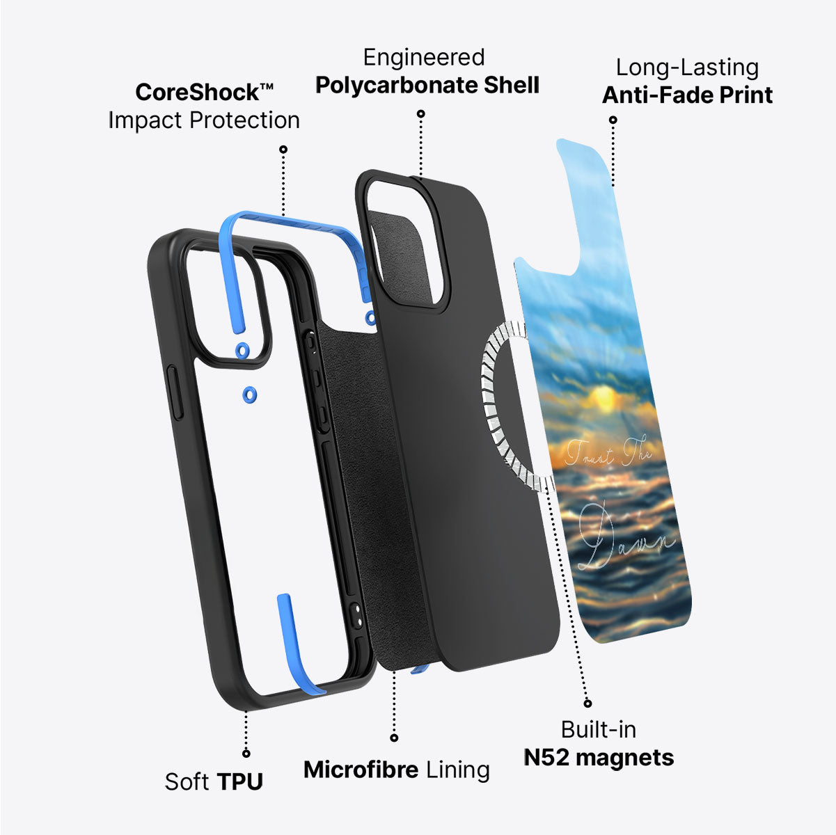 Trust the Dawn - iPhone 14 Case #case type_core (magsafe)