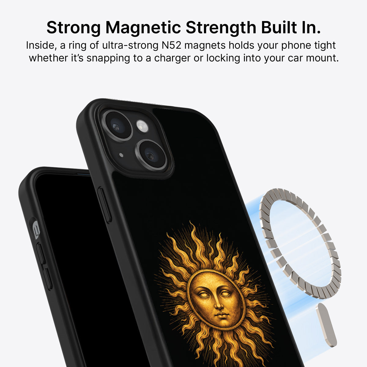 iPhone 14 Plus MagSafe case – Celestial Sun design