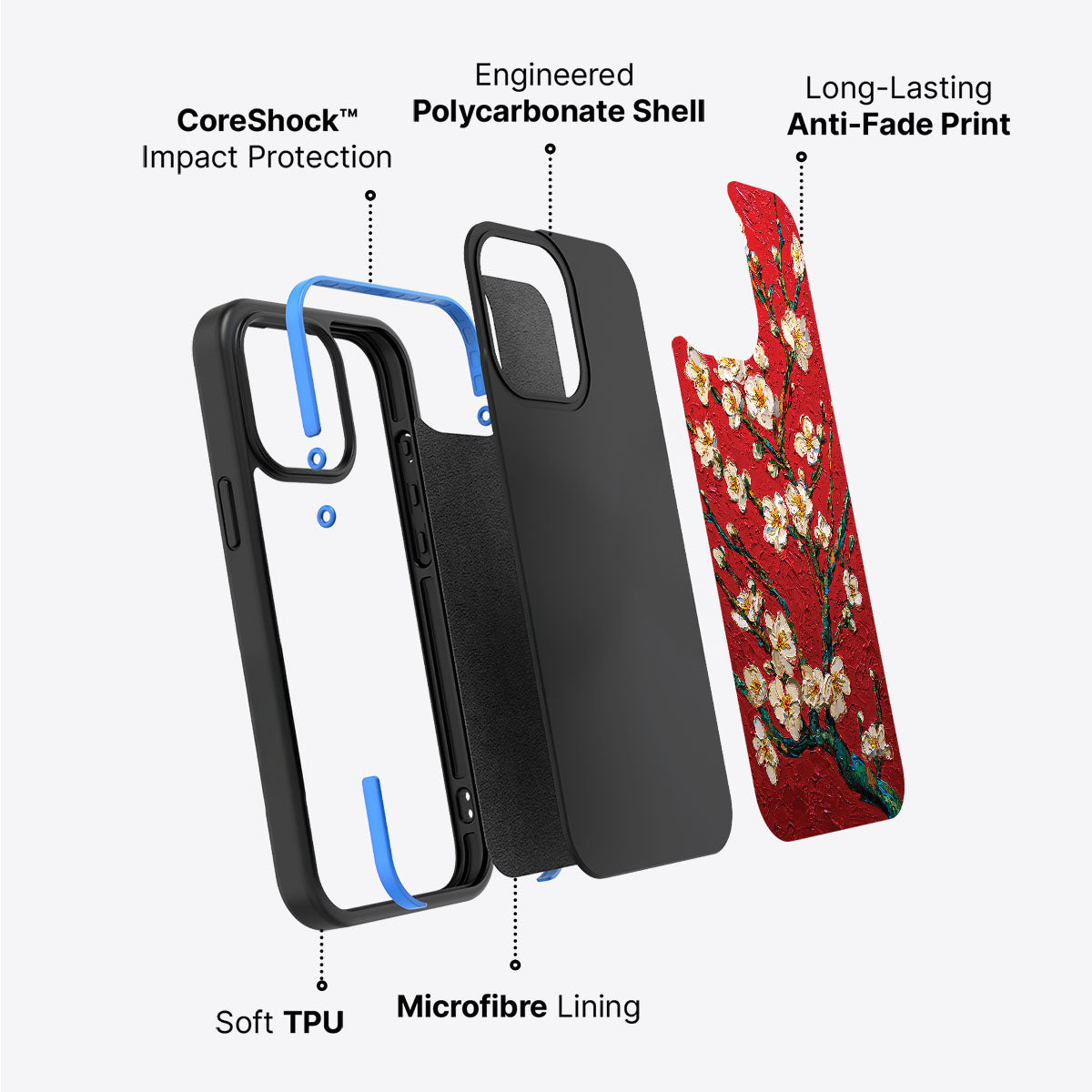 Crimson Blossom - iPhone 14 Plus Case #case type_core (non magsafe)