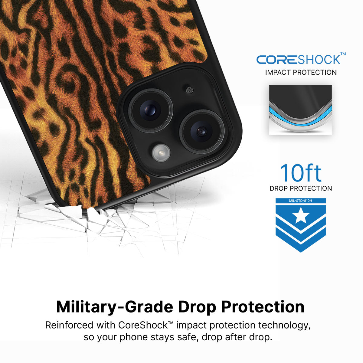 Leopard Trail - iPhone 14 Plus Case #case type_core (magsafe), #case type_core (non magsafe)