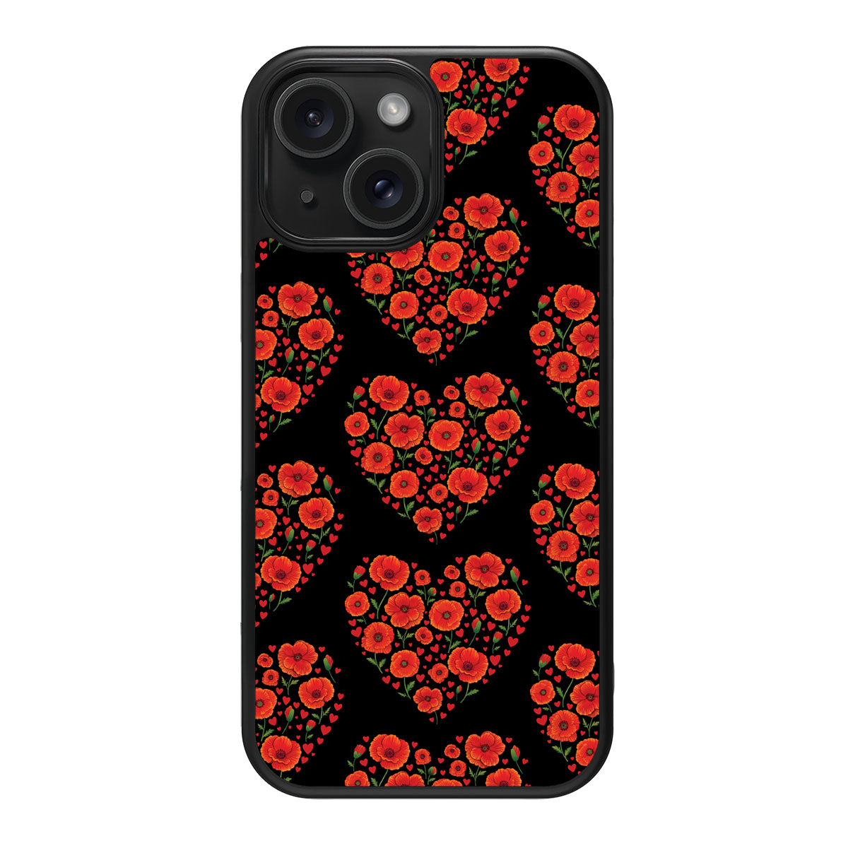 Poppy Heart - iPhone 14 Plus Case #case type_core (magsafe), #case type_core (non magsafe)