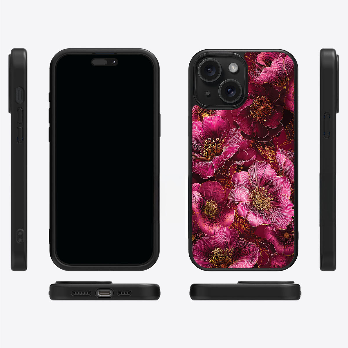 Ruby Flora - iPhone 14 Plus Case #case type_core (magsafe), #case type_core (non magsafe)