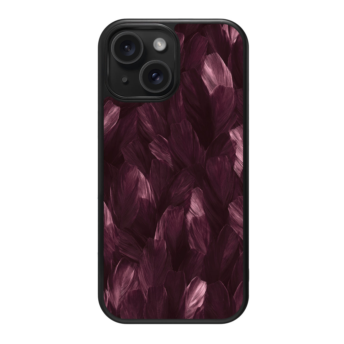 Wine Plumage design back view – iPhone 14 Plus case