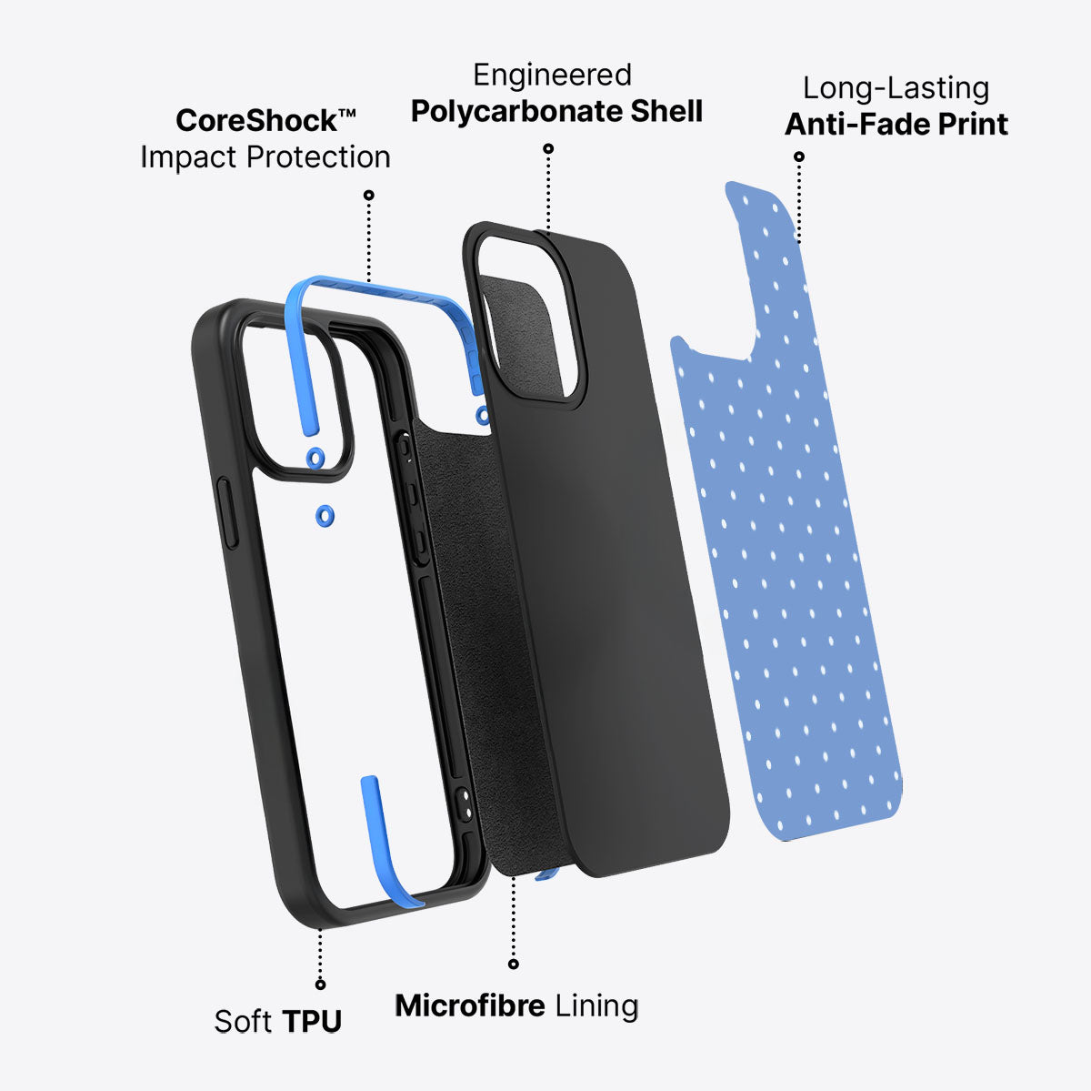 Azurelle - iPhone 14 Pro Case #case type_core (non magsafe)