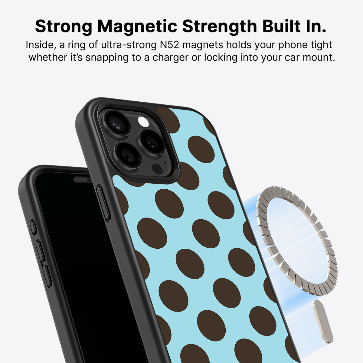 iPhone 14 Pro MagSafe case – Blue Mocha design